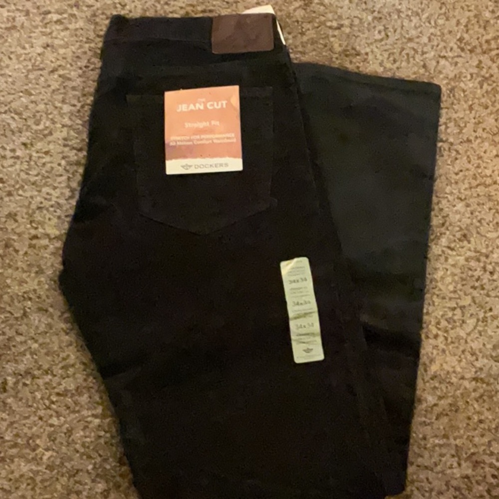 🔥 LEVI’S Dockers Gray Jean Cut Corduroy  34W 34L NWT $70